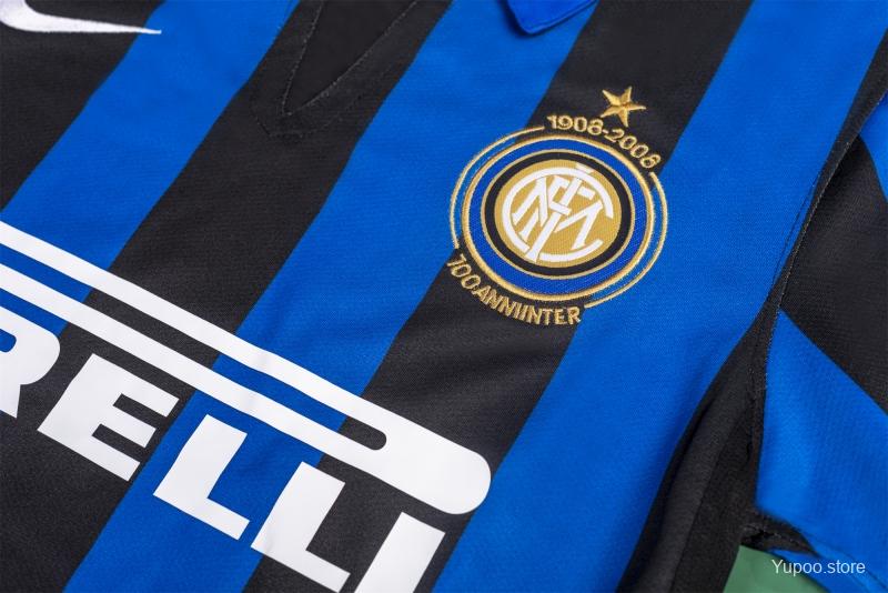 2007 - 2008 Inter Milan Home - IBRAHIMOVIC 8 Print - Retro Jersey