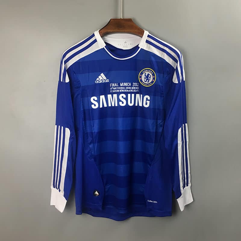 2012 Chelsea Home - Champions Leauge Winning - Drogba 11 Print - Retro Jersey