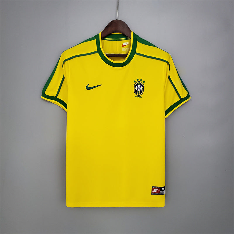 1998 Brazil Home - Retro Jersey