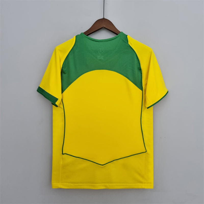 2004 Brazil Home - Retro Jersey