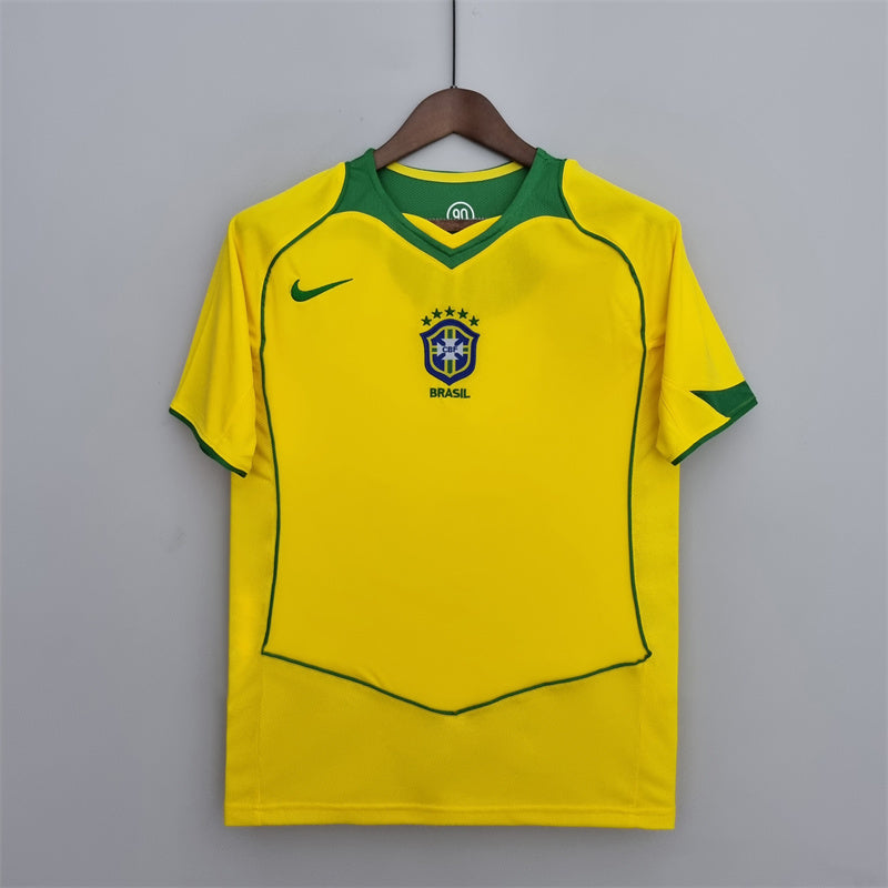 2004 Brazil Home - Retro Jersey