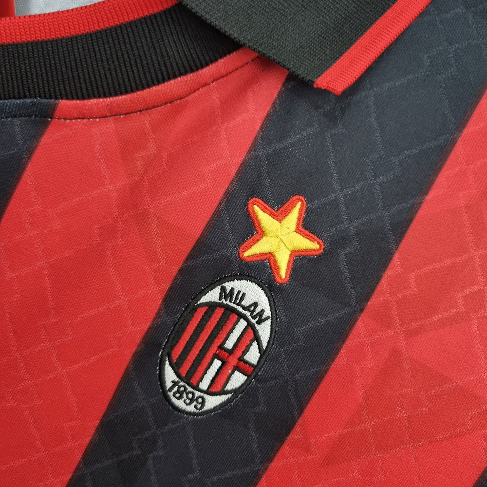 1995 - 1996 AC Milan Home - Retro Jersey