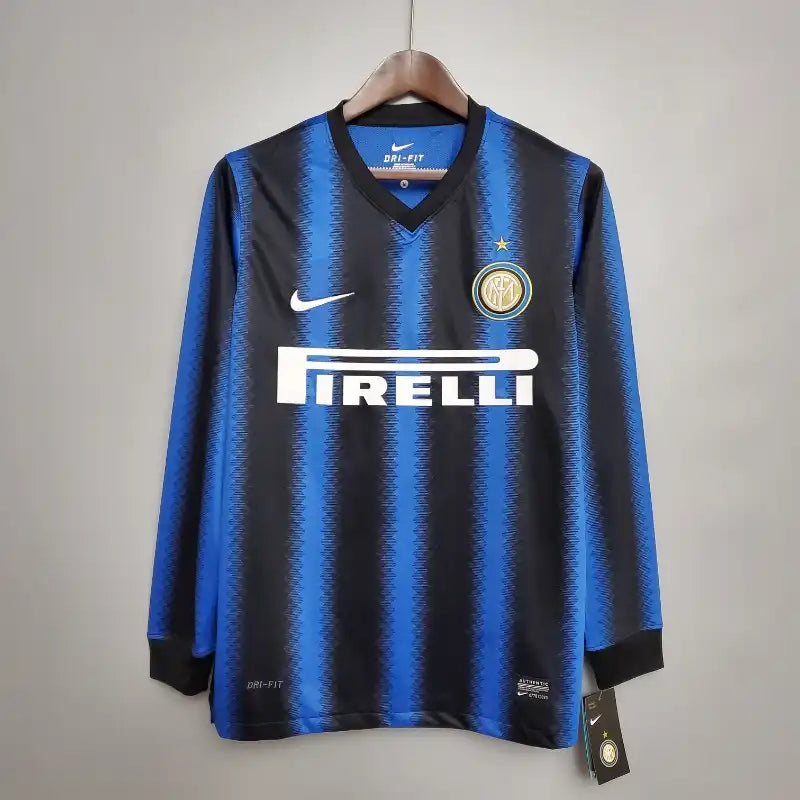 2010 - 2011 Inter Milan Home - Retro Jersey - Long Sleeve