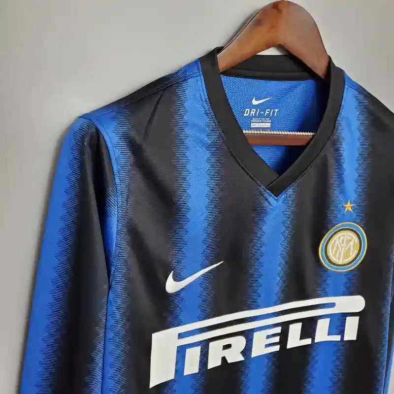 2010 - 2011 Inter Milan Home - Retro Jersey - Long Sleeve