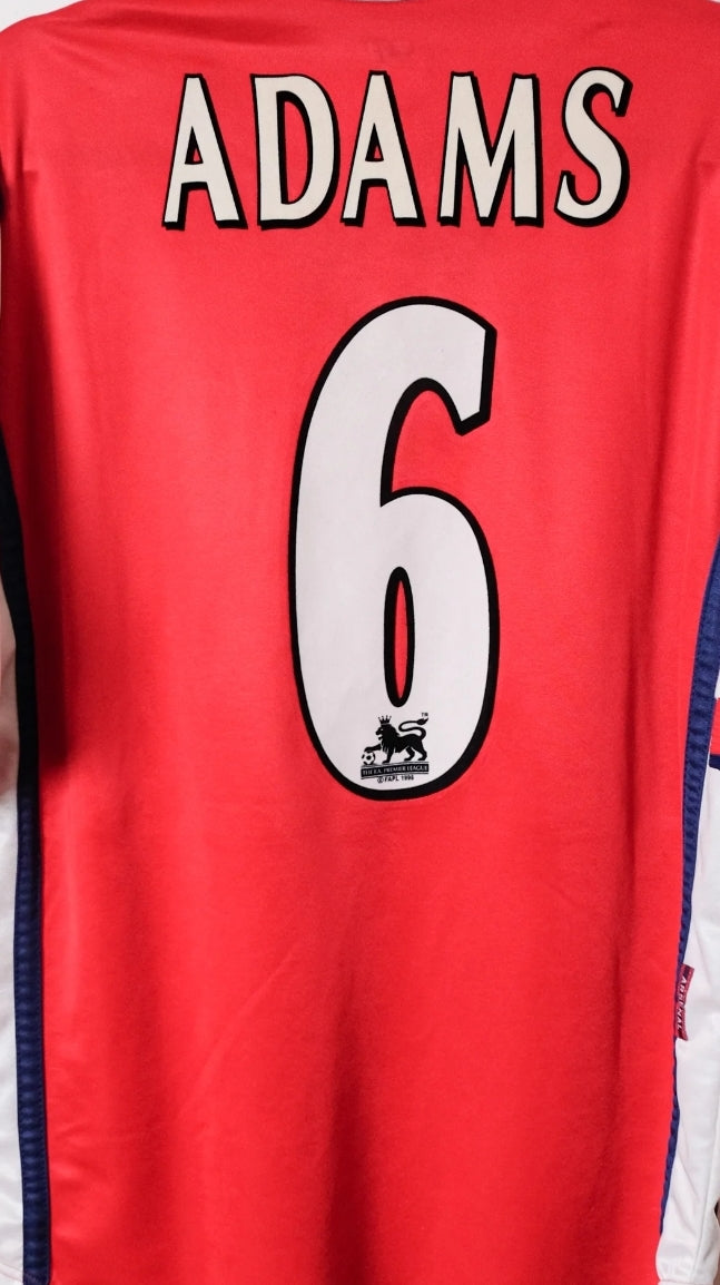 1998 - 1999 Arsenal Home - ADAMS 6 Print - Retro Jersey