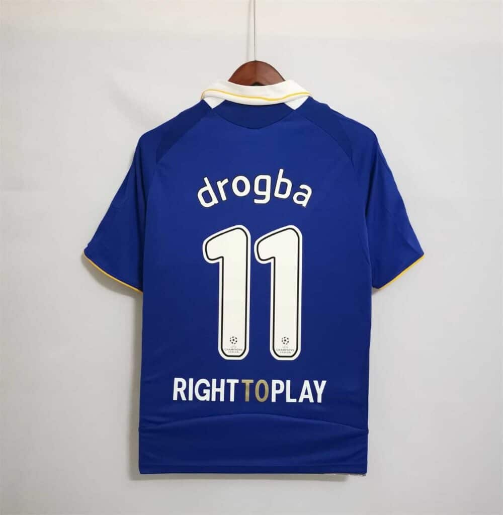 2007 - 2008 Chelsea Home - DROGBA 11 Print - Retro Jersey