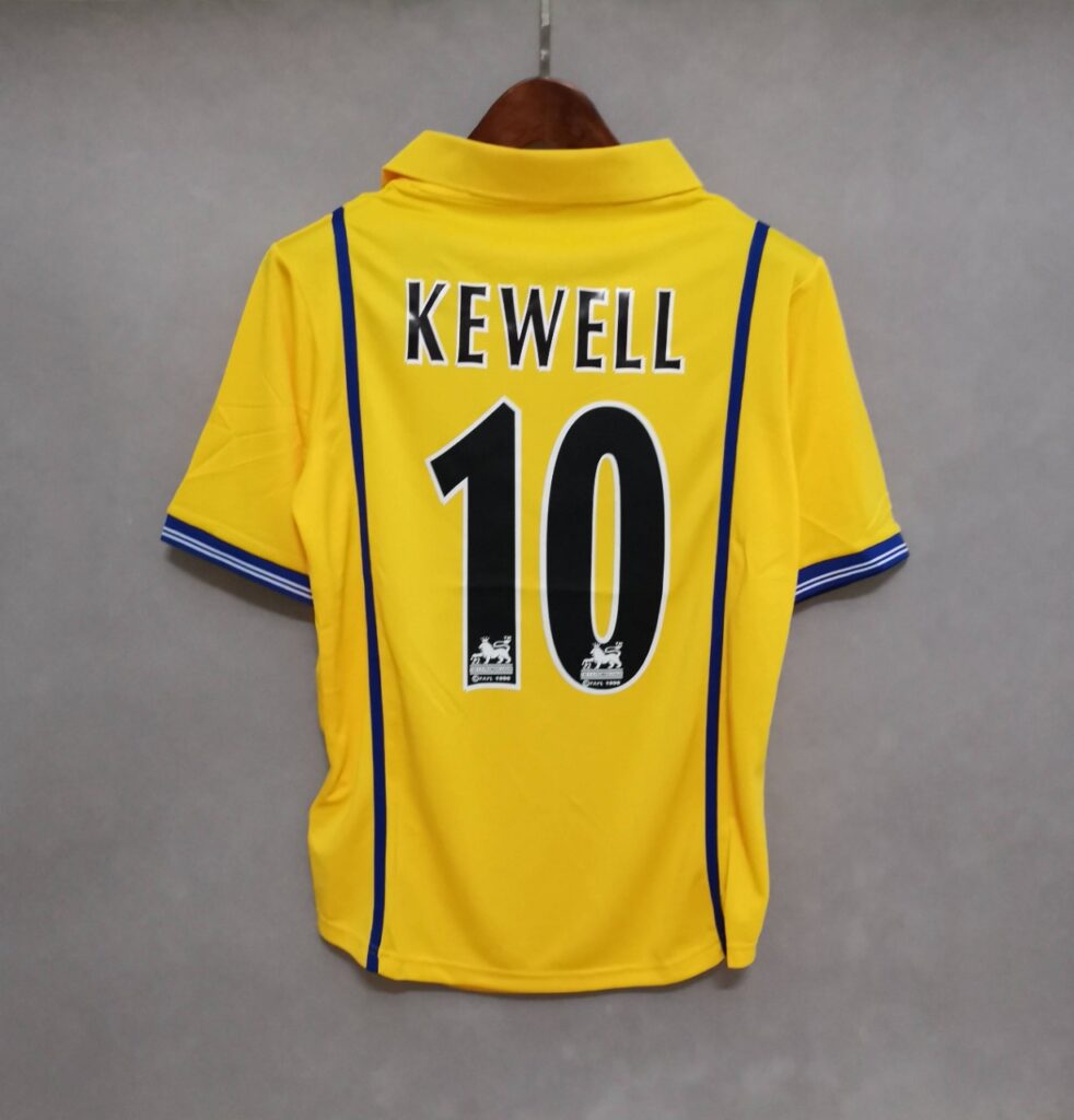 2000 - 2001 Leeds United Away KEWELL 10 Print - Retro Jersey