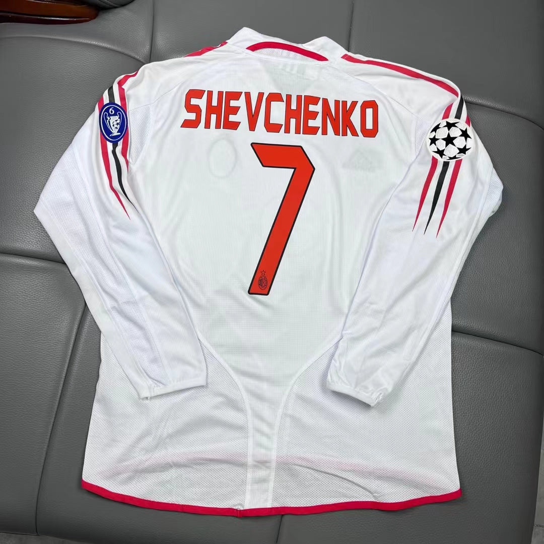 2004 - 2005 AC Milan - SHEVCHENKO 7 Print Away - Retro Jersey