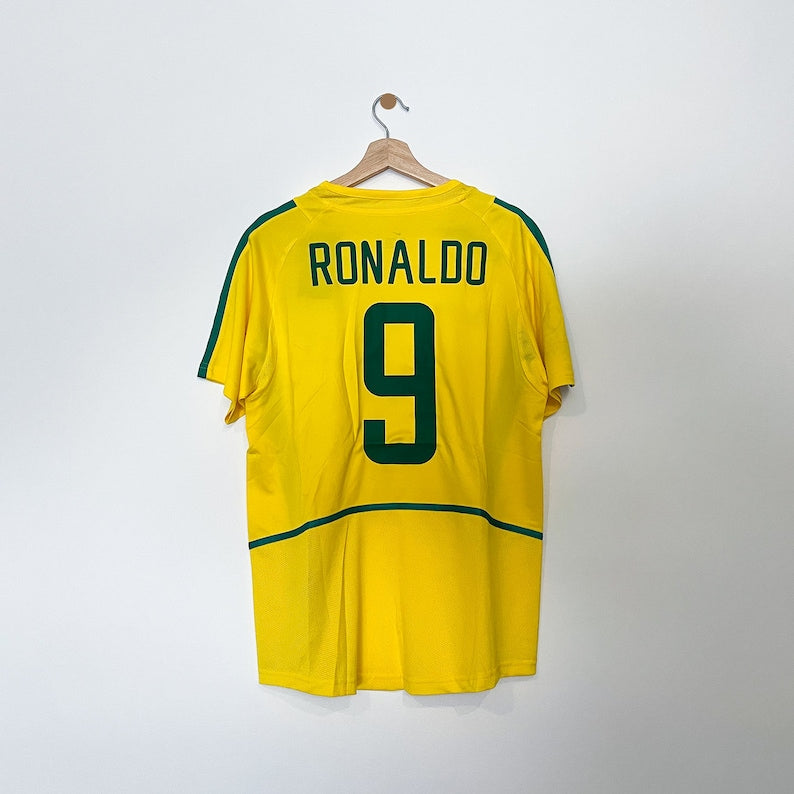 2002 Brazil Home - Ronaldo 9 Print