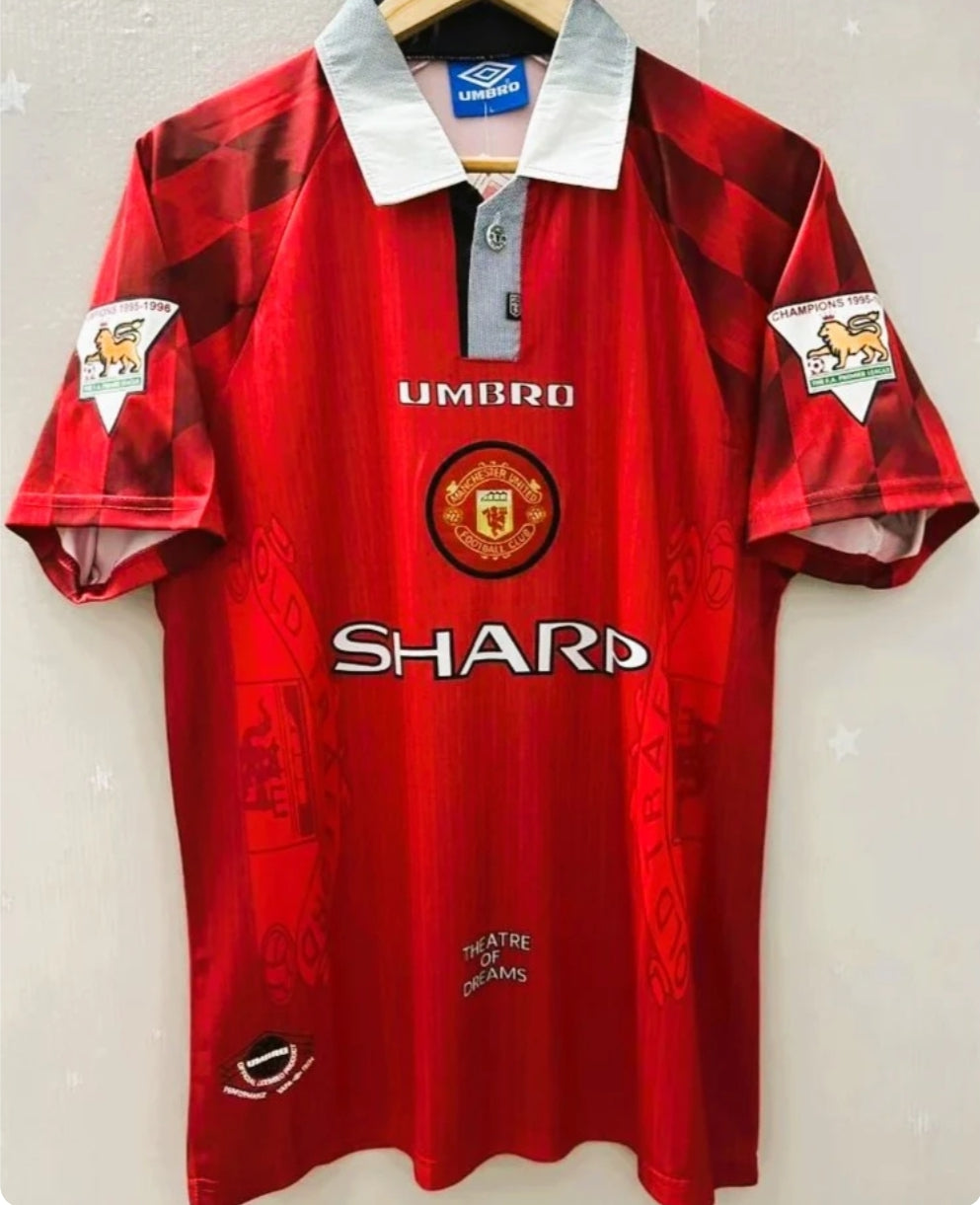 1996 - 1997 United Home - CANTONA 7 Print - Jersey
