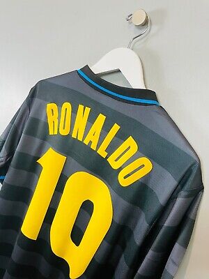 1997 - 1998 Inter Milan Away - Retro Jersey - Ronaldo 10 Print