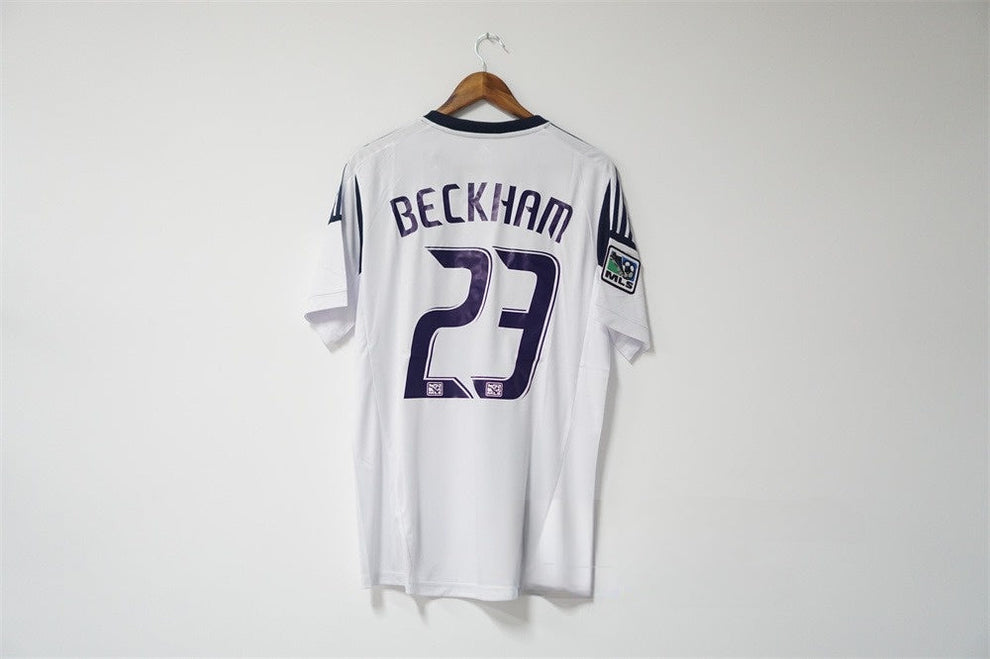 2012 LA Galaxy Home - BECKHAM 23 Print - Retro Jersey