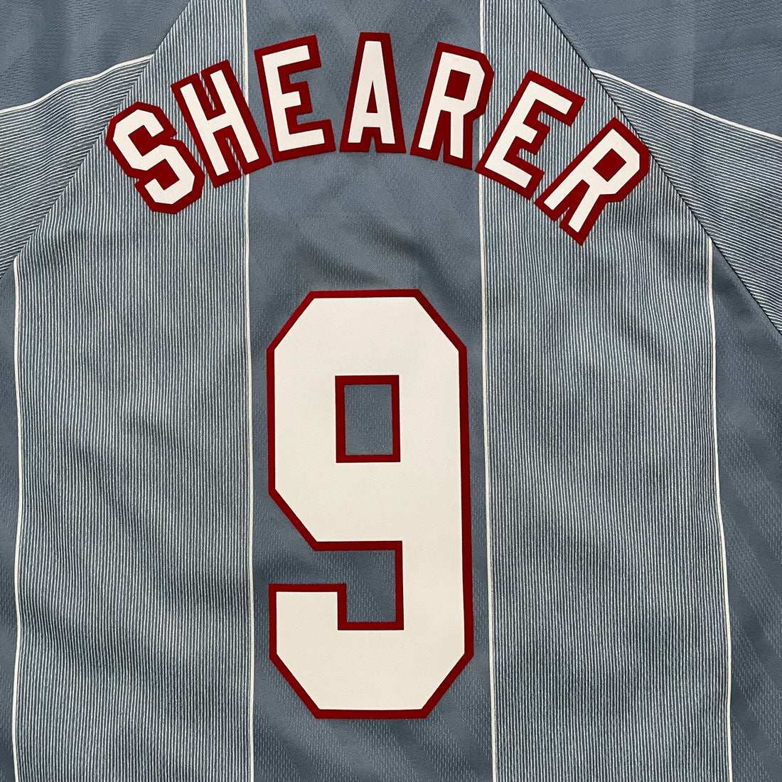 1996 England Away - SHEARER 9 Print - Retro Jersey