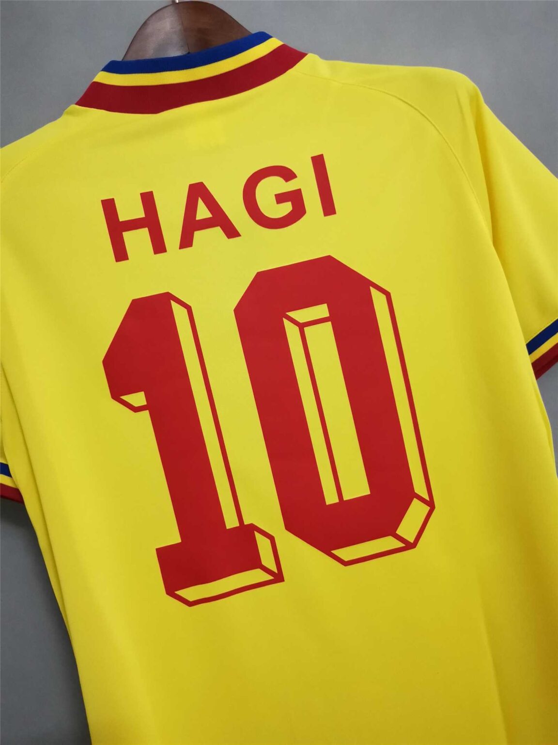 1994 Romania Home - HAGI 10 Print - Retro Jersey