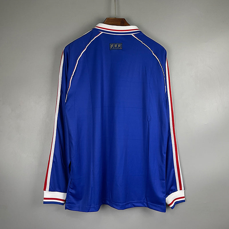 1998 France Home - Long Sleeve - Retro Jersey