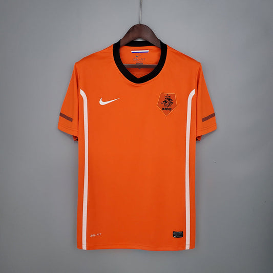 2010 Netherlands Home- V.PERSIE 9 Print - Retro Jersey