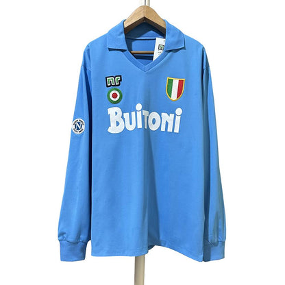 1987 - 1988 Napoli Home - Long Sleeve - Retro Jersey