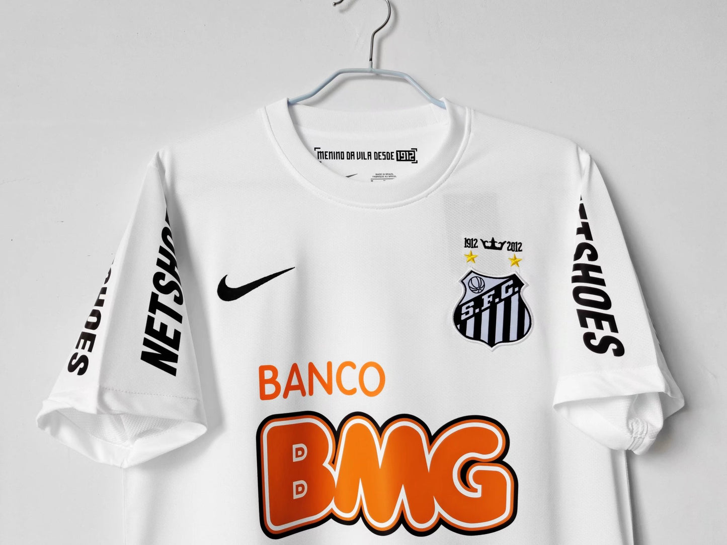 2012 Santos Home NEYMAR JR 11 Print - Retro Jersey