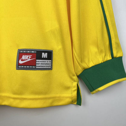 1998 Brazil Home - Long Sleeve - Retro Jersey