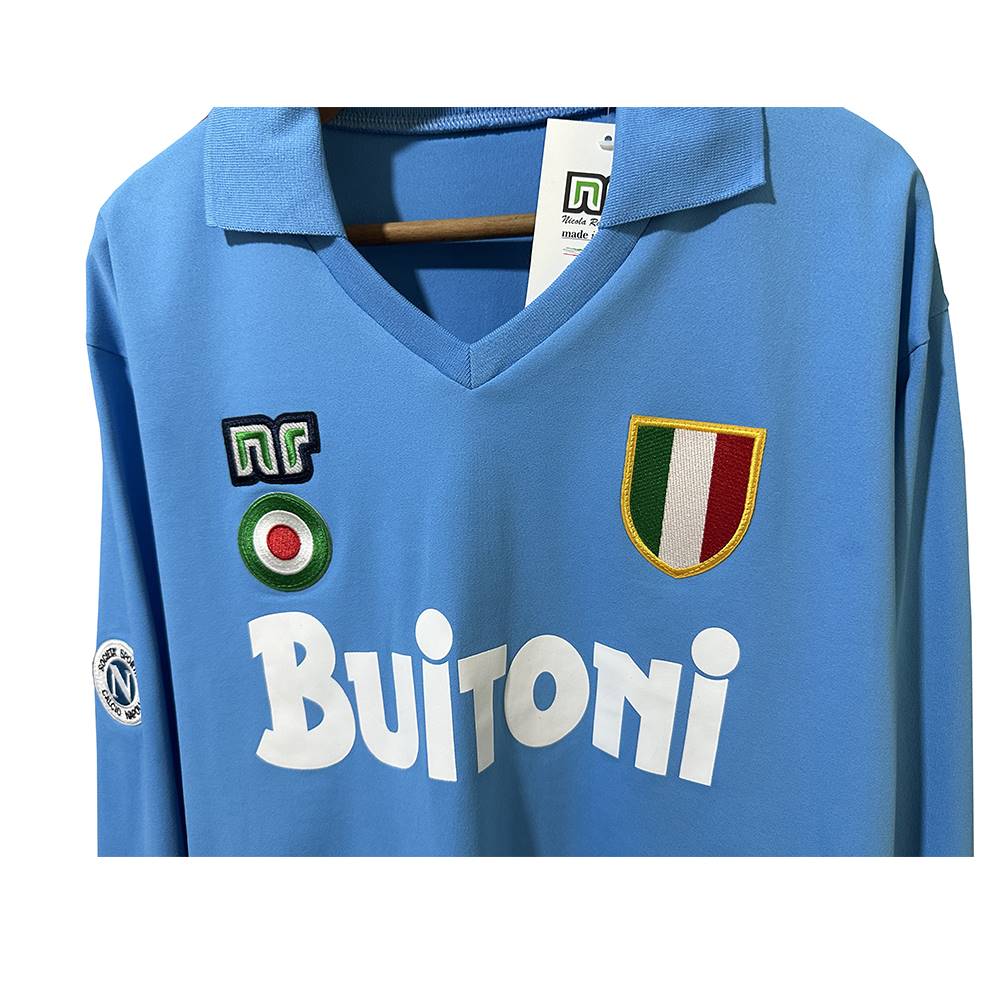 1987 - 1988 Napoli Home - Long Sleeve - Retro Jersey