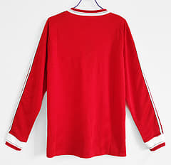 1986 Manchester United Home - Long Sleeve - Retro Jersey