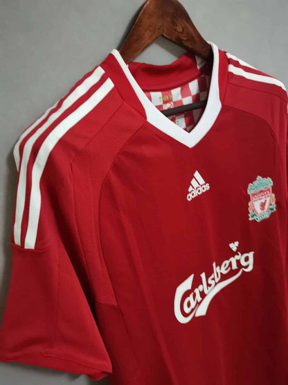 2009 - 2010 Liverpool Home - GERRARD 8 Print - Retro Jersey