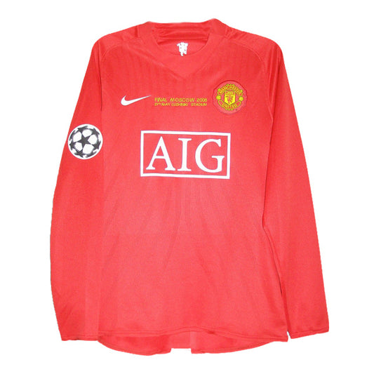 2007 - 2009 Manchester United Home - RONALDO 7 Print - Long Sleeve - Retro Jersey