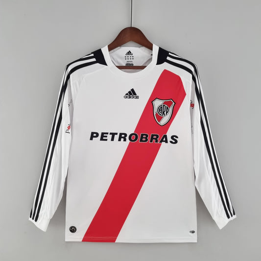 2009 - 2010 River Plate Home - Long Sleeve - Retro Jersey