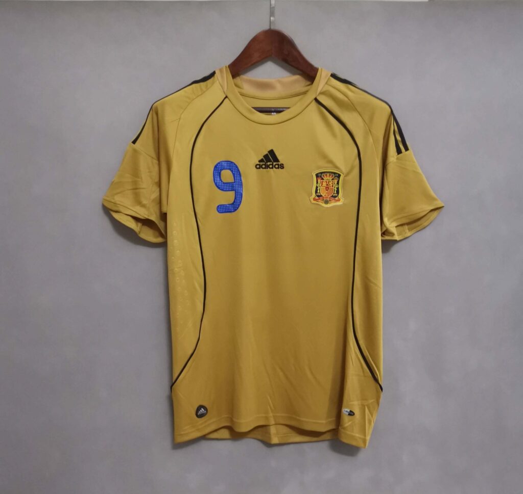 Spain 2008 Away - TORRES 9 Print - Retro Jersey