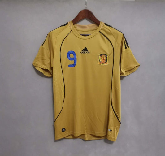 Spain 2008 Away - TORRES 9 Print - Retro Jersey