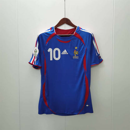 2006 France Home - ZIDANE 10 Print - Retro Jersey