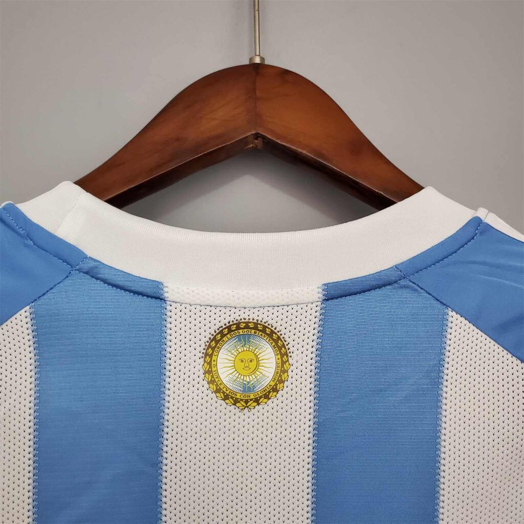 2010 Argentina Home - MESSI 10 Print - Retro Jersey