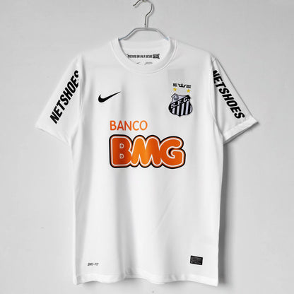 2012 Santos Home NEYMAR JR 11 Print - Retro Jersey