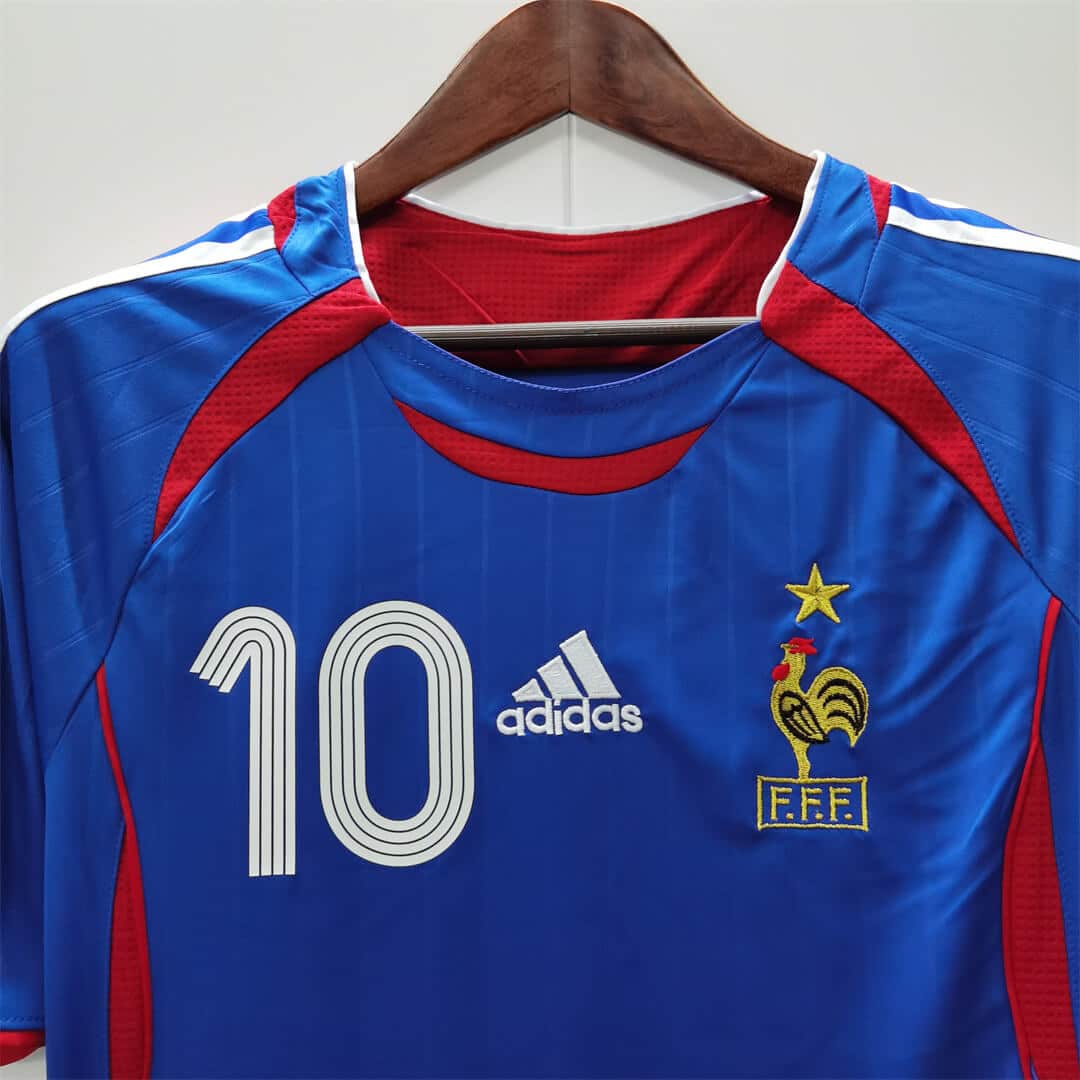 2006 France Home - ZIDANE 10 Print - Retro Jersey