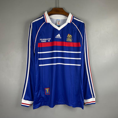 1998 France Home - Long Sleeve - Retro Jersey