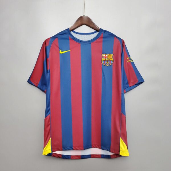 2006 Barcelona Home Retro Jersey - Ronaldinho 10 Print