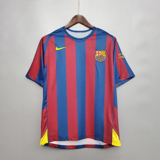 2006 Barcelona Home Retro Jersey - Ronaldinho 10 Print