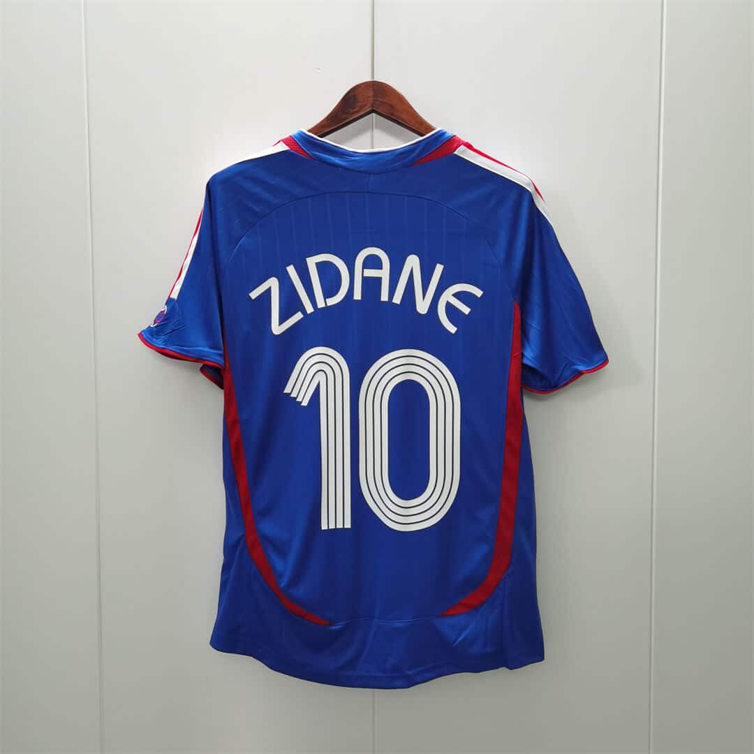 2006 France Home - ZIDANE 10 Print - Retro Jersey