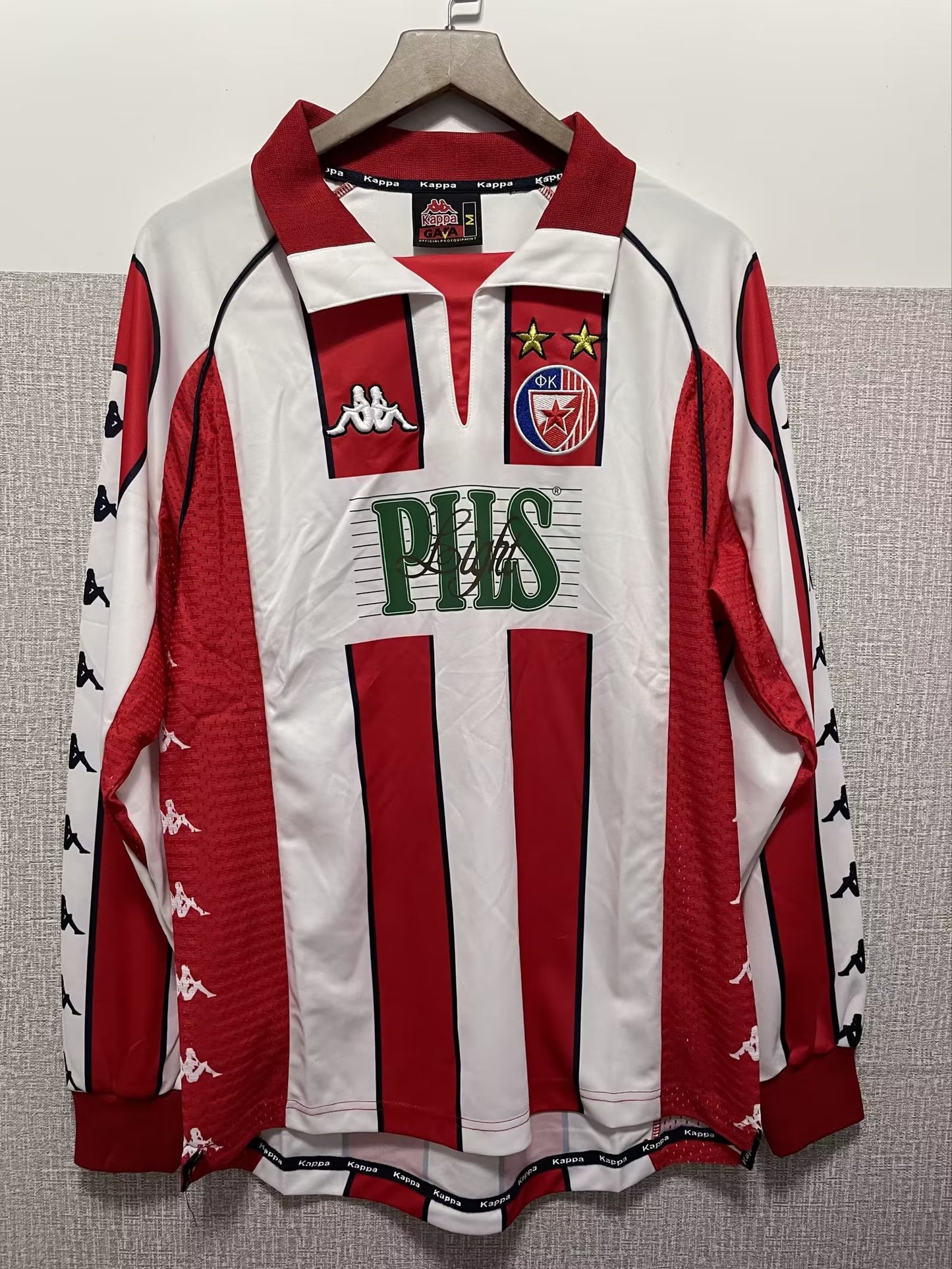 1999 - 2001 Red Star Belgrade Home - Long Sleeve - Retro Jersey