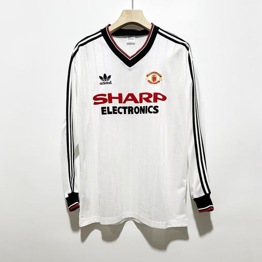 1982 Manchester United Away - Long Sleeve - Retro Jersey