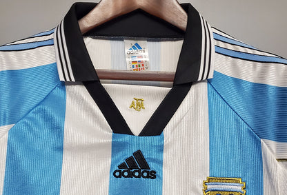 1998 Argentina Home  - Retro Jersey