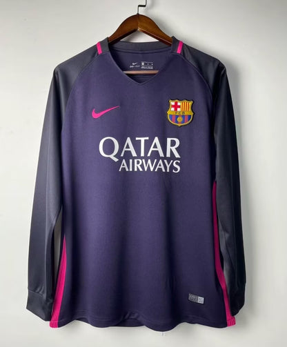 2016 - 2017 Barcelona Away - Long Sleeve - Retro Jersey