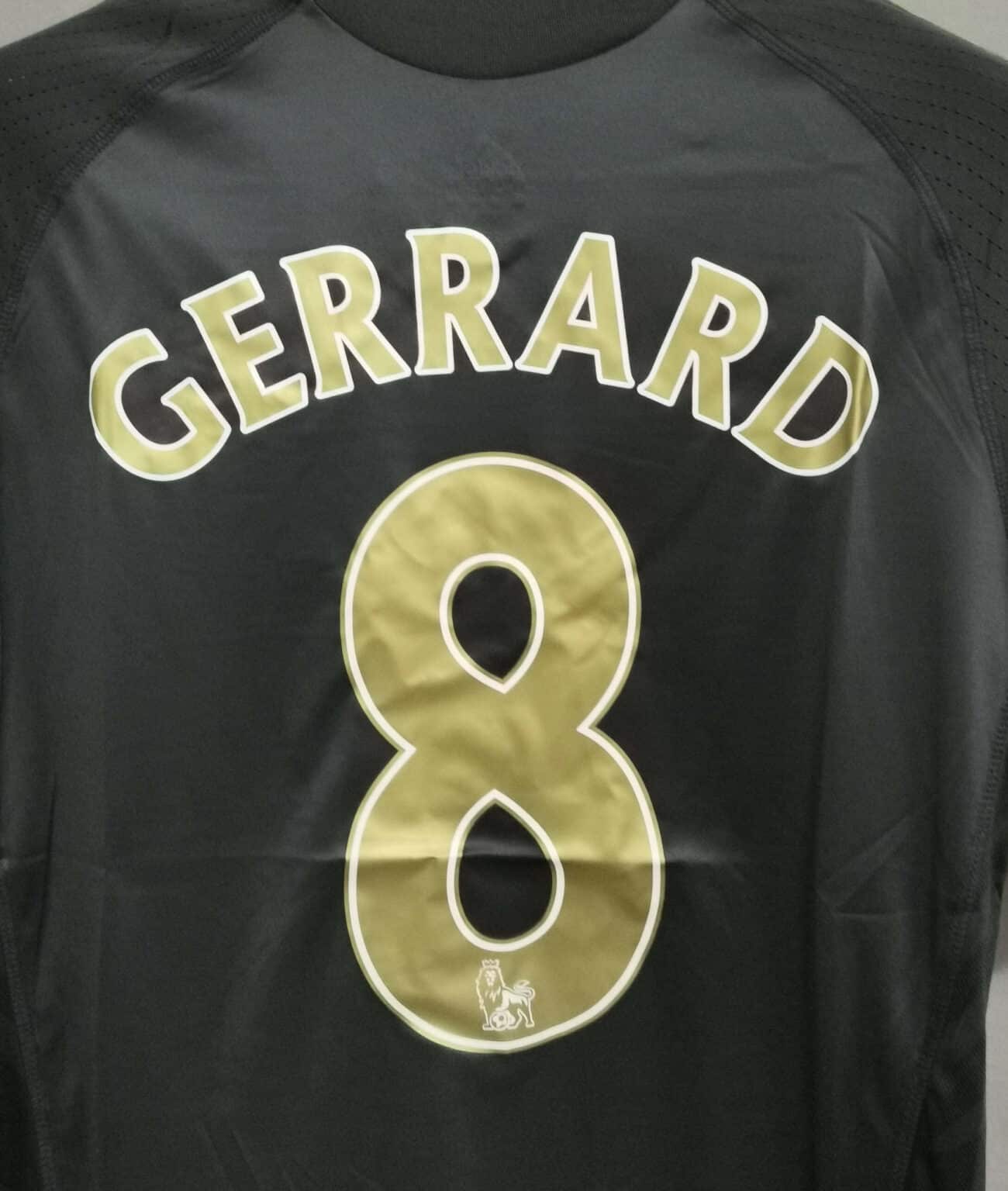 2009 - 2010 Liverpool Away - GERRARD 8 Print - Retro Jersey