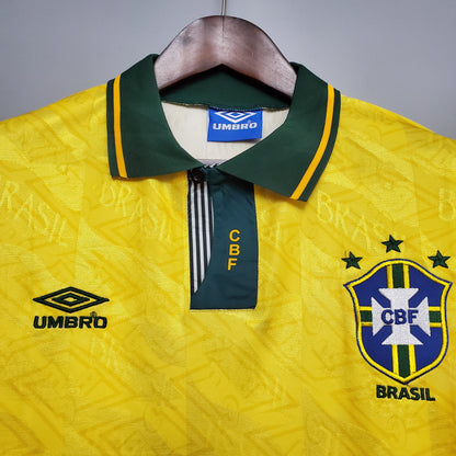 1992 - 1993 Brazil Home  - Retro Jersey