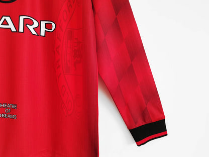 1996 - 1997 Manchester United Home - Long Sleeve - Retro Jersey