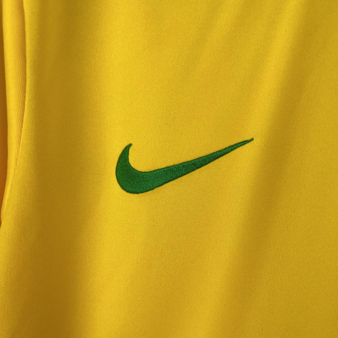 1998 Brazil Home - Long Sleeve - Retro Jersey