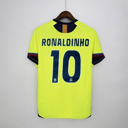 2005 - 2006 Barcelona Away Jersey - Ronaldinho 10 Print