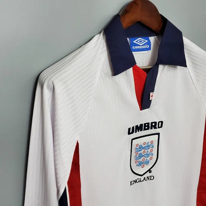 1998 England Home Retro Jersey - long Sleeve