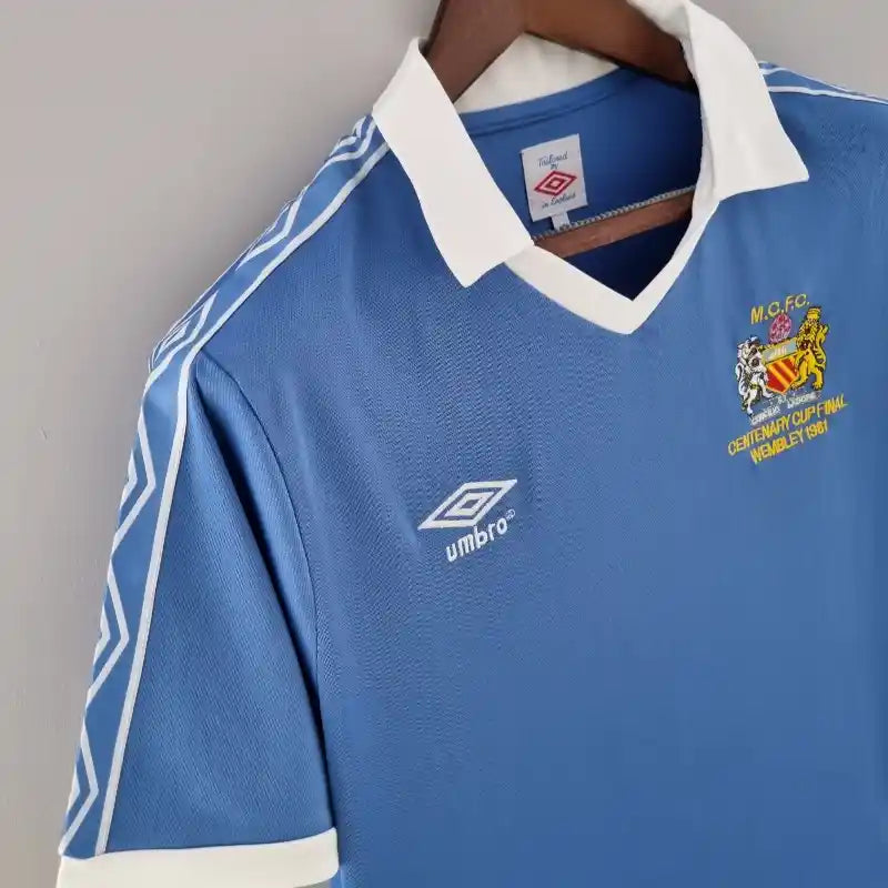 1981 - 1982  Manchester City Home  - Retro Jersey