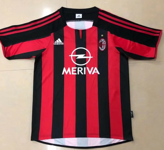 2003 - 2004 AC Milan Home  - Retro Jersey - Kaka 22 Print